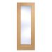 Pre-finished Oak Vancouver Pattern 10 Fire Door